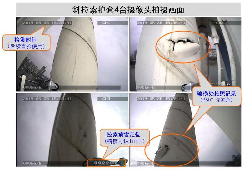 爬索机器人桥梁拉索PE外观检测
